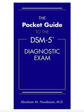 Book The Pocket Guide to the DSM-5 Diagnostic Exam Psychiatry Patient Therapy